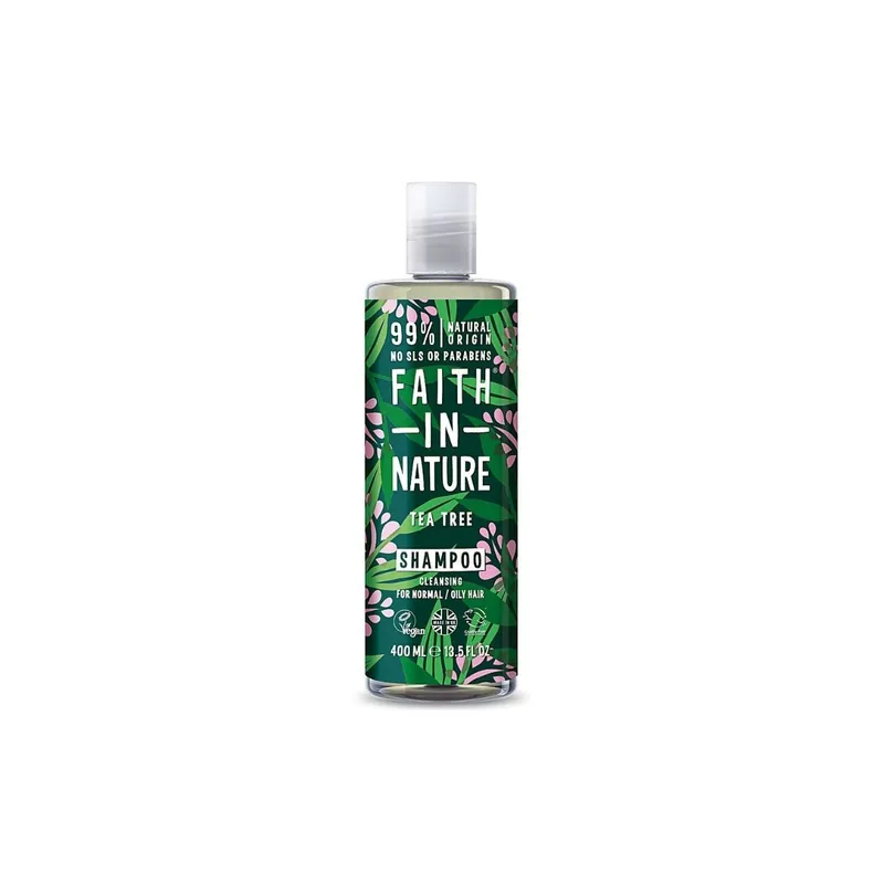 Faith in Nature Sampon natural purificator cu ulei din arbore de ceai, 400 ml Ofertă de sezon