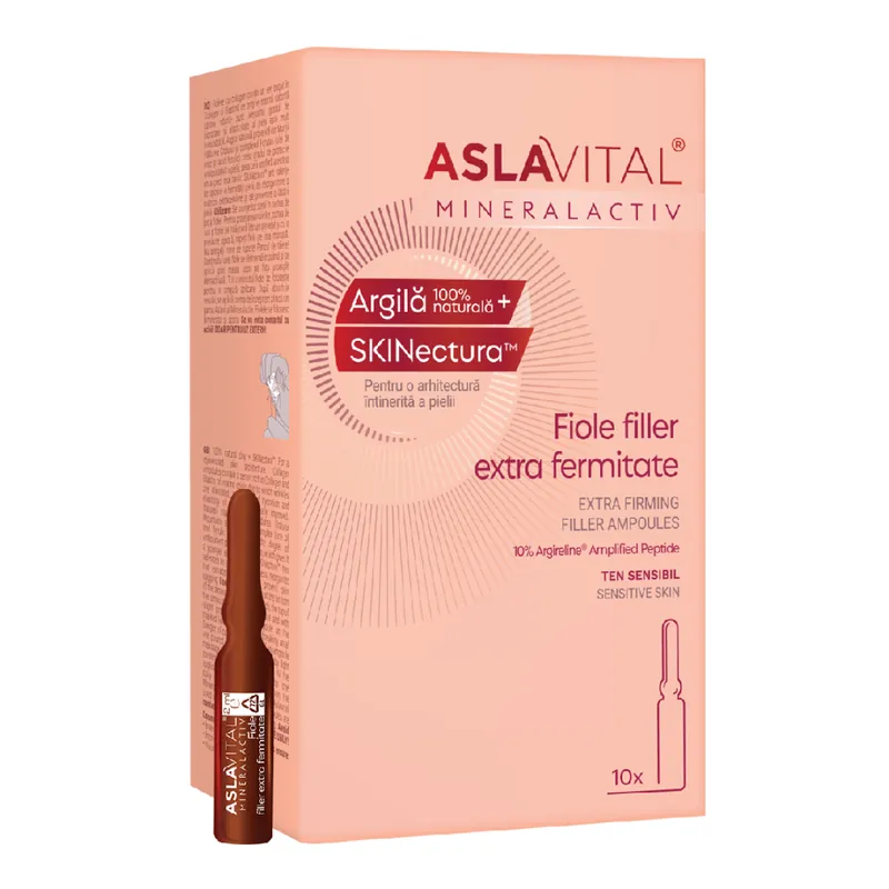 Fiole hidratante detox MineralActiv, 7*2 ml, AslaVital Cel mai bun preț