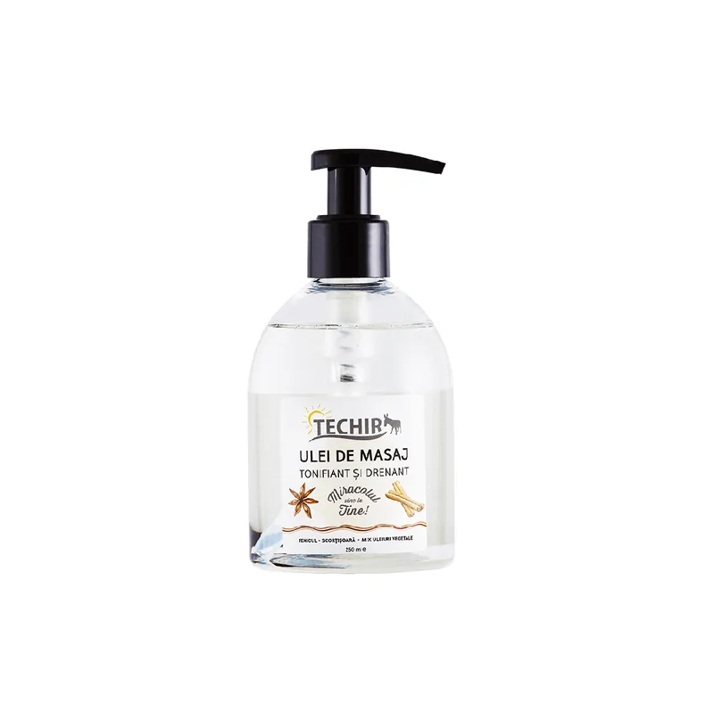 Ulei de masaj tonifiant si drenant, 250 ml, Techir Reducere extra