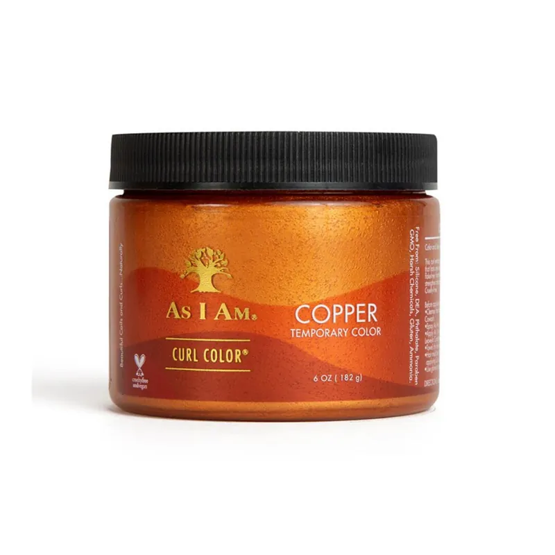 Plată securizată As I Am Curl Color Copper, gel colorant pentru culoare temporara si definire 170 g