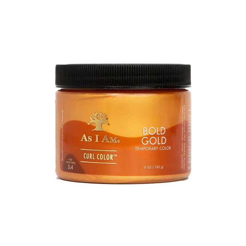 Reducere specială As I Am Curl Color Bold Gold, gel colorant pentru culoare temporara si definire 170 g