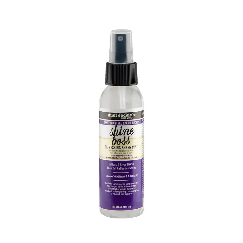 Cumpără acum Aunt Jackie’s Shine Boss Refreshing Sheen Mist, spray pentru luciul si reactivarea buclelor 118 ml