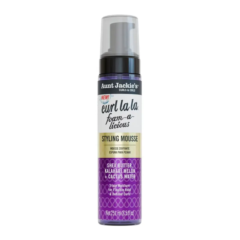 Vezi acum Aunt Jackie’s Curl La La Foam-a-licious Styling Mousse, spuma pentru definirea buclelor 251 ml