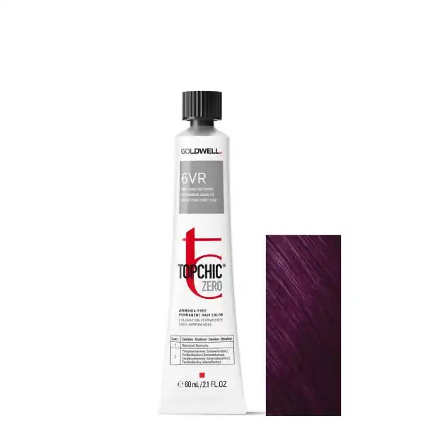Vopsea permanenta de par fara amoniac Goldwell Topchic Zero 6VR 60ml Cumpărături sigure