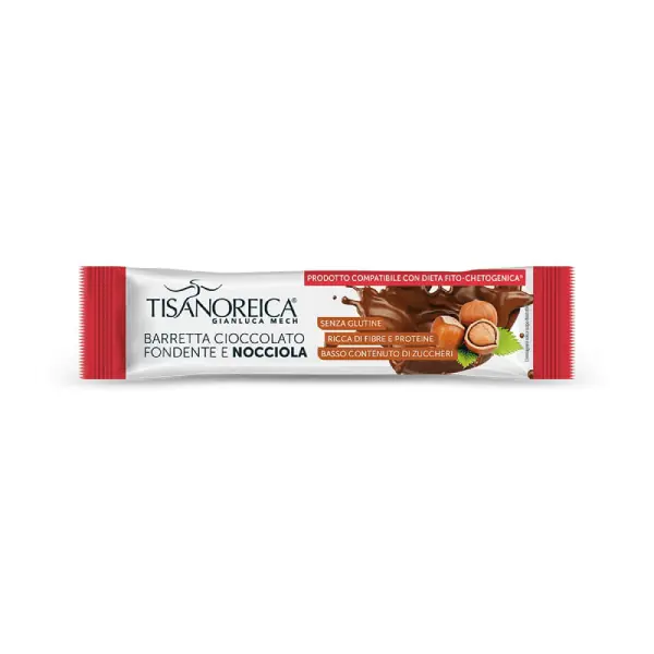 Retur ușor Baton proteic ciocolata neagra si alune Gianluca Mech Tisanoreica Barretta Cioccolato Fondente e Nocciola 1x35gr