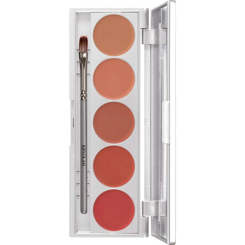 Chilipir Paleta rujuri Kryolan Lip Rouge 5 culori Nude 10g