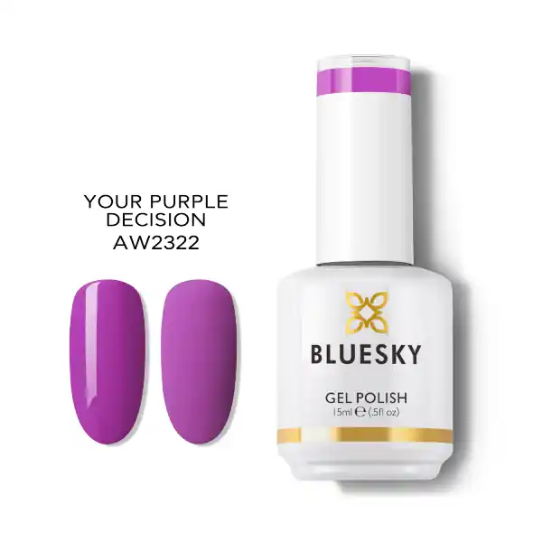 Lac unghii semipermanent Bluesky UV Your Purple Decision 15ml Reducere extra