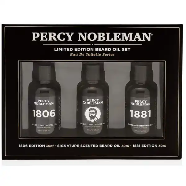 Percy Nobleman - Set uleiuri pentru barba Signature Scent, 1806 si 1881 Cumpără online