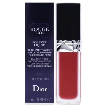 Premium Ruj lichid, Dior, Rouge Dior Forever Liquid Matte, 999 Forever Dior