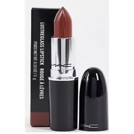 Noutate Ruj MAC Lustreglass Sheer Shine 549 PDA Rosu Cald Cupru