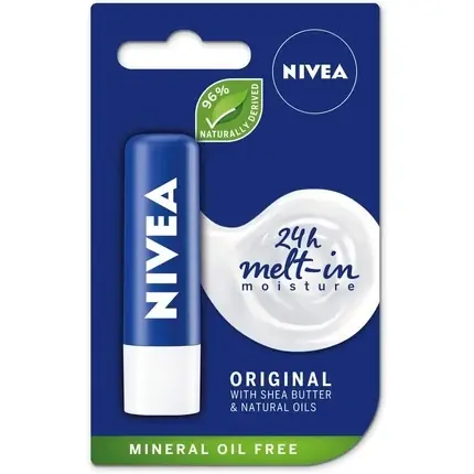 Balsam de buze, Nivea, Original Care, 4.8g Noutate