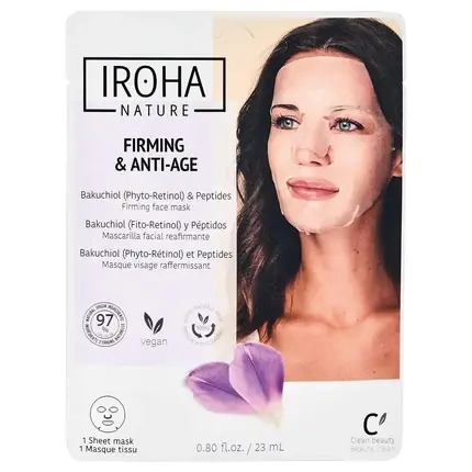 Masca facială fermitate, Iroha, Bakuchiol și peptide Doar azi