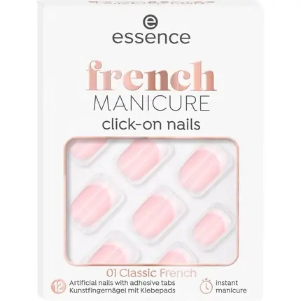 Unghii false, Essence, click-on, 12 buc Reducere