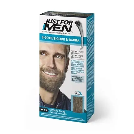Calitate înaltă Vopsea mustață și barbă, Just For Men, Light Brown, 15ml