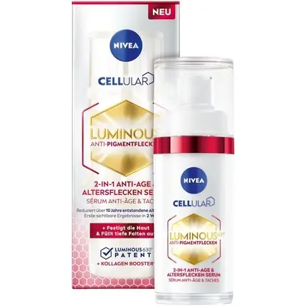 Ser antirid Nivea Cellular Luminous 630 2in1 30ml Reducere extra