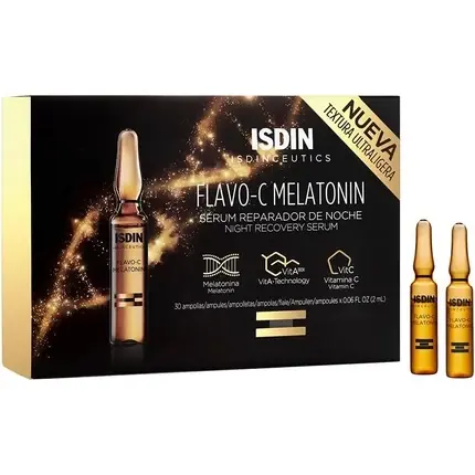 Ser ISDIN Isdinceutics Flavo-C Melatonin, 30 fiole Cel mai bun preț