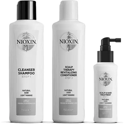 Set tratament păr, Nioxin, 3-Part System 1, 3 piese Premium