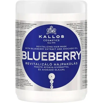 Reducere specială Masca de păr, Kallos, KJMN Blueberry, 1000ml