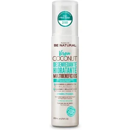 Spray anti-frizz, Be Natural, Virgin Coconut, 200ml Mai ieftin