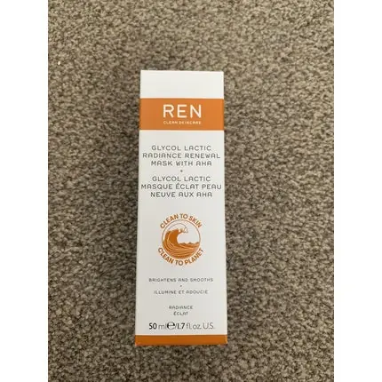 Nu rata Masca de față, REN Clean Skincare, Glycol Lactic Radiance Renewal, 50 ml