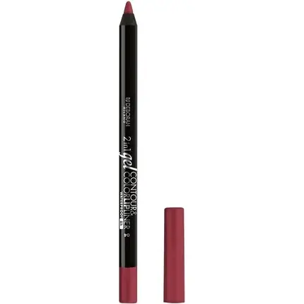 Creion contur buze, Deborah, 2-in-1 Gel Waterproof No.04 Popular