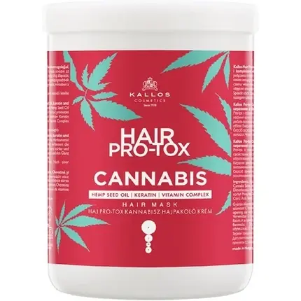 Masca de par, Kallos, Cannabis Hair Pro-Tox, 1000 ml Ofertă