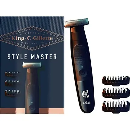 Aparat de tuns barba, Gillette King C. Style Master, lama 4D, 3 piepteni Retur gratuit