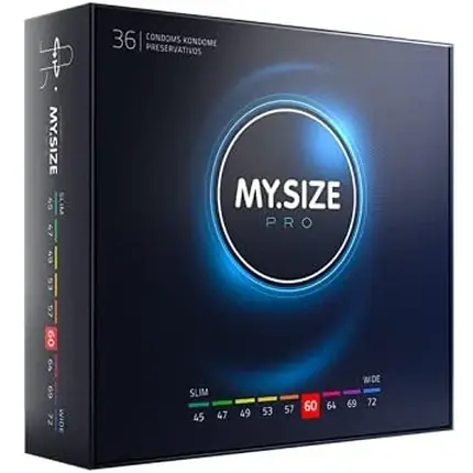Prezervative My.Size Pro, mărime 5, 60mm, 36 bucăți Ultima șansă