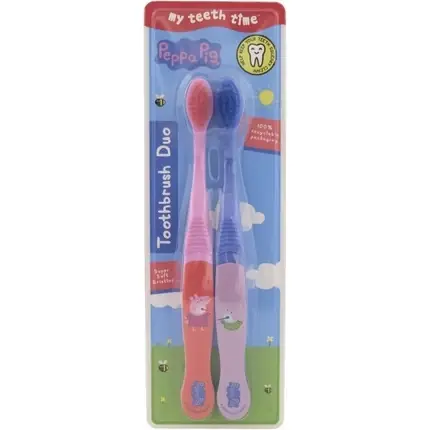 Set periuțe de dinți, Peppa Pig, diverse culori Noutate
