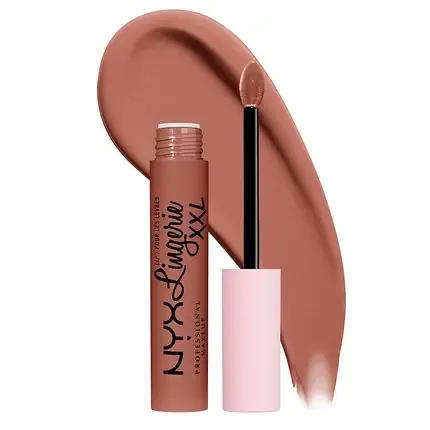 Doar azi Ruj lichid NYX Lip Lingerie XXL Warm Rose Nude