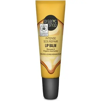 Ofertă de sezon Balsam de buze, Organic Shop, 10 ml, colagen si ceara de albine
