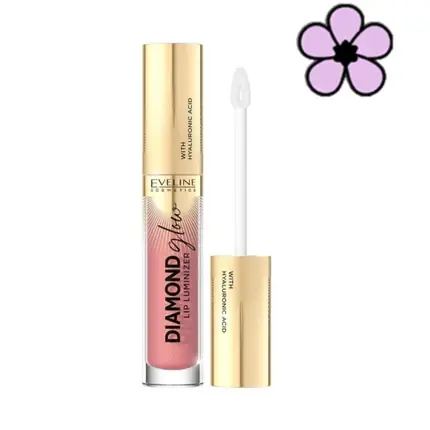 Plată securizată Gloss de buze, Eveline, Diamond Glow, zmeură