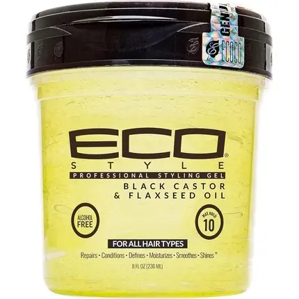 Gel de păr, Eco Styler, Black Castor & Flaxseed, 235ml Preferatul clienților