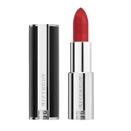 Retur ușor Ruj, Givenchy, Le Rouge Interdit Intense Silk, carmin