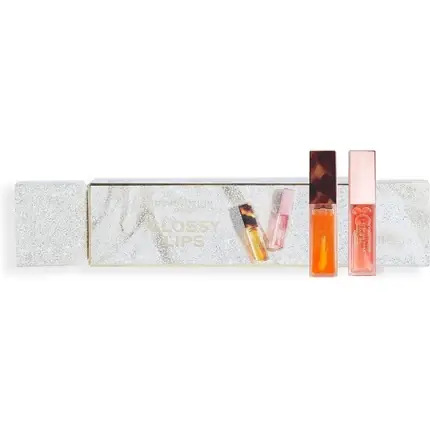 Bestseller Luciu de buze, Revolution Beauty, set Rose Lip Oil si Glow Lip Oil