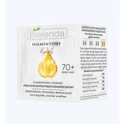 Cremă anti-rid, Bielenda, Diamond Lipid 70+, revitalizantă Premium