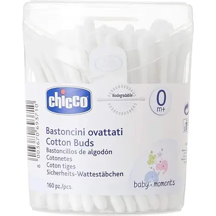 Bețișoare de bumbac Chicco, 160 buc Lichidare de stoc