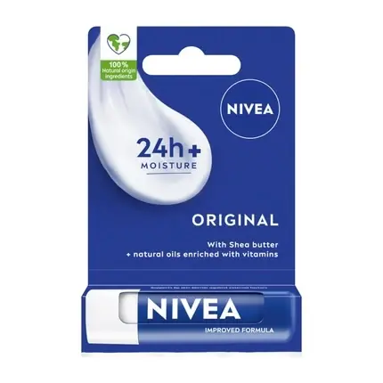 Balsam de buze, Nivea, Original, 4.8g Preț redus