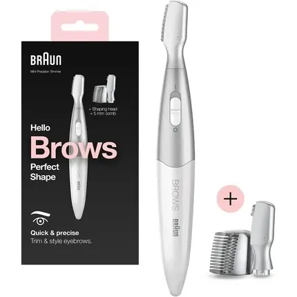Cumpără online Trimmer sprâncene, Braun FG1106, precis, ușor