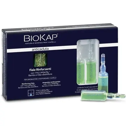 Reducere de preț Tratament anticădere păr, Biokap, fiole întărire