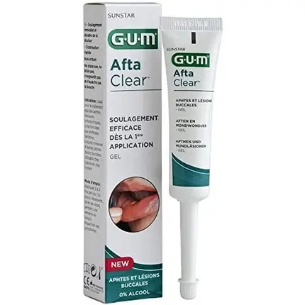 Ofertă exclusivă Gel adeziv dentar, Gum, Sunstar Aftaclear, 10 ml