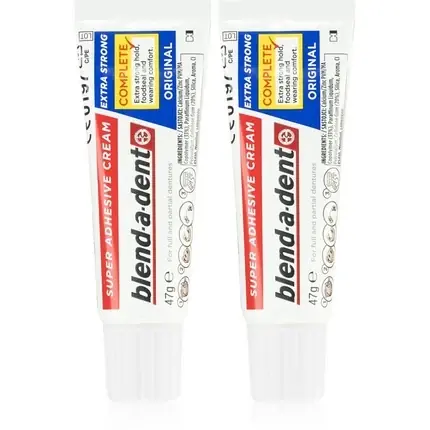 Cremă adezivă dinți, Blend-a-dent, Extra Strong, 2x47ml Chilipir