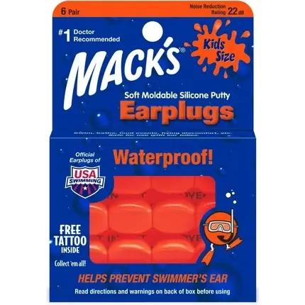 Lichidare de stoc Dopuri de urechi Mack‘s, Kids PillowSoft, portocaliu