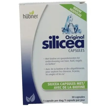 Expediere rapidă Capsule Silicea, Hubner, 30 capsule, cu biotina
