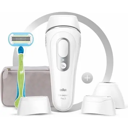Epilator IPL Braun Silk Expert Pro 3, capete multiple, alb Noutate