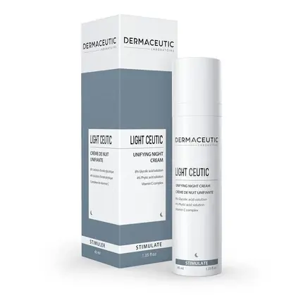 Plată sigură Crema de noapte Dermaceutic Light Ceutic, acid glicolic, vitamina C, 40ml