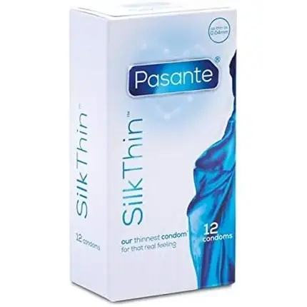 Bestseller Prezervative Pasante Silk Thin, 12 bucati, 0.04mm