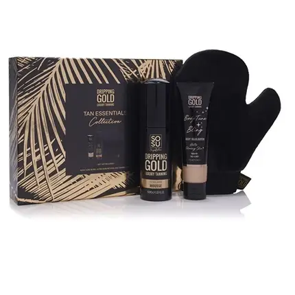 Reducere Set bronzare, Dripping Gold, Tan Essential, 140g