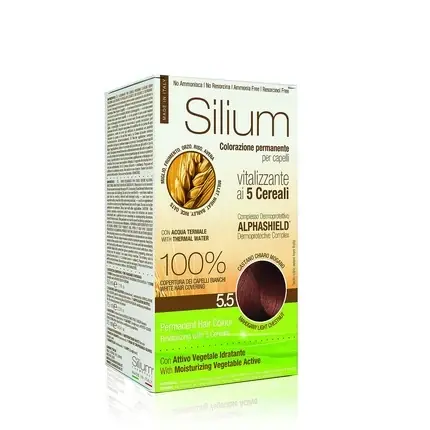 Cumpără online Vopsea de Păr, Silium, Permanentă, Castaniu Mocha