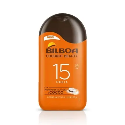 Protecție solară, Bilboa, Coconut Beauty SPF 15, 200ml, maro-portocaliu Popular